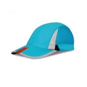 Spiro Unisex 2 Panel Sport Baseball Cap / Aqua/Black